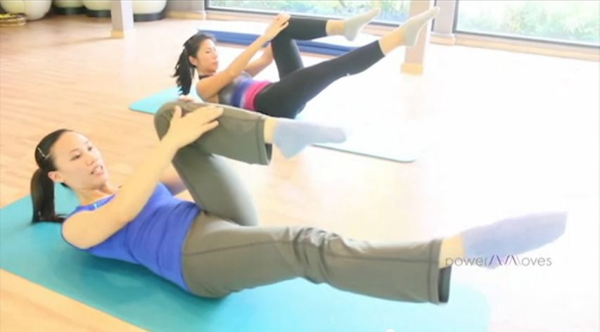 Pilates Chest Lift and Single Leg Stretch - PowerMoves Blog